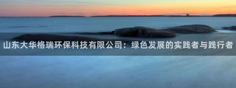 山东大华格瑞环保科技有限公司：绿色发展的实践者与践行者