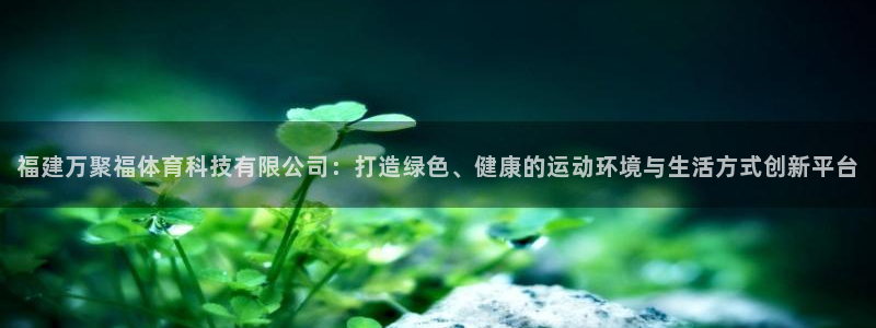 福建万聚福体育科技有限公司：打造绿色、健康的运动环境与生活方式创新平台
