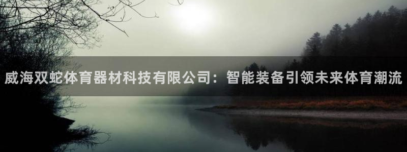 威海双蛇体育器材科技有限公司：智能装备引领未来体育潮流
